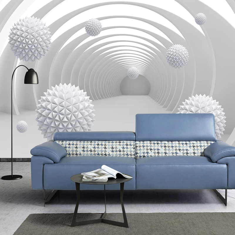 Home Textiles Photos - 사용자 정의 사진 벽지 추상 터널