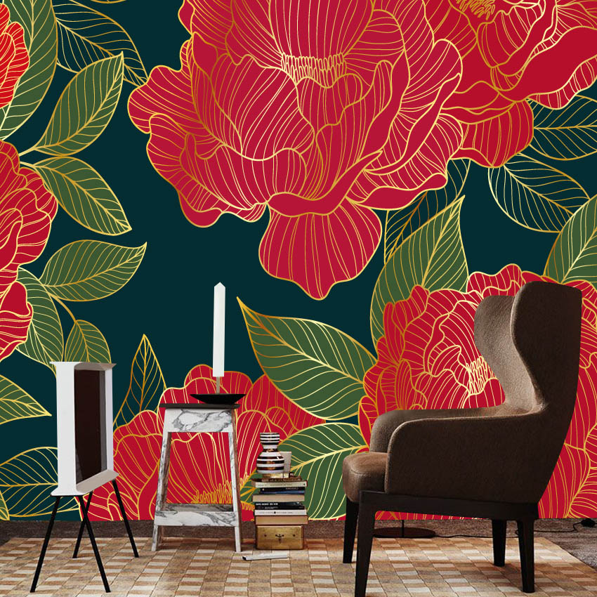 Home Textiles Photos - 20+ 꽃무늬 붉은 모란 자연 사진
