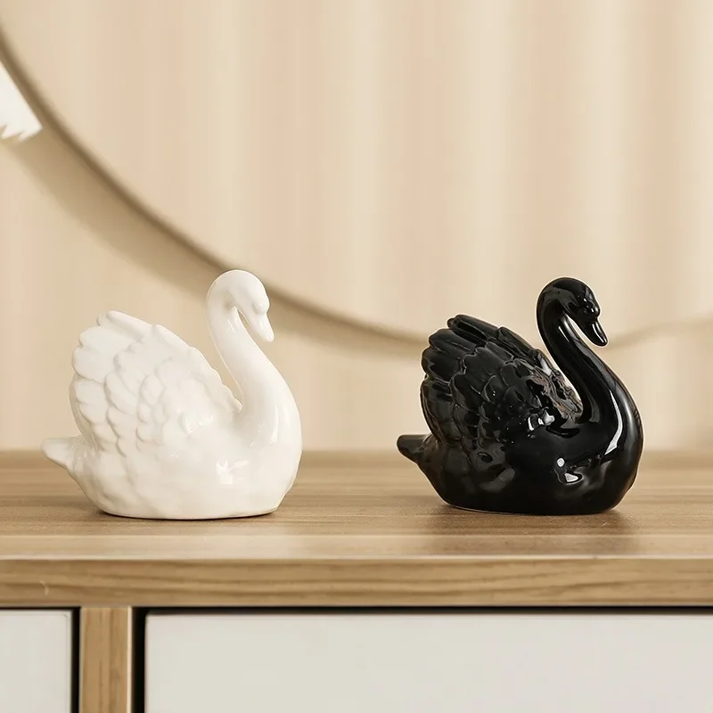 커플 백조 세라믹 쥬얼리 크리 에이 티브 흑백 거실 연 - Xt Home Textiles 리뷰 및 가격