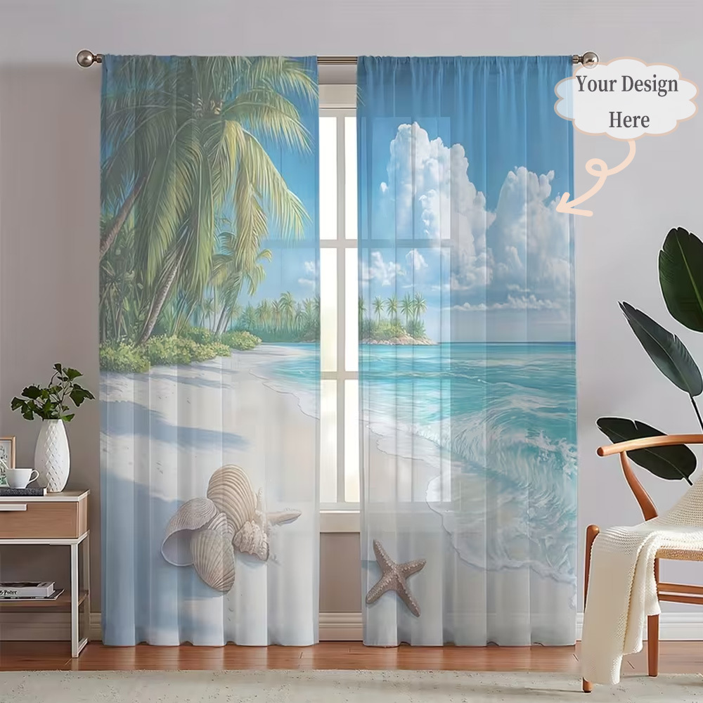 맞춤형 2D 플랫 2피스 시어 커튼, 원하는 디자인/이 - Home Of Textiles 리뷰 및 가격