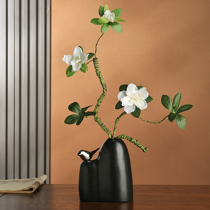 현대적인 세라믹 꽃병과 새 조각상, 심플한 거실 장식용 - Xt Home Textiles 리뷰 및 가격
