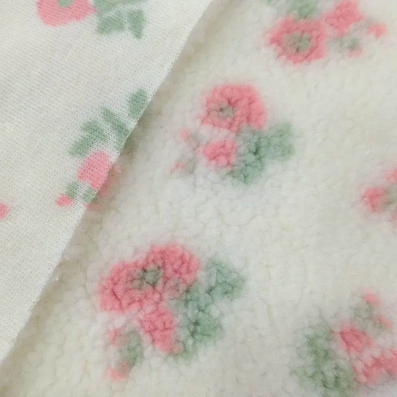 160x50cm 두꺼운 양털 원단, 작은 꽃무늬 프린트 - Home Textiles Photos 리뷰 및 가격