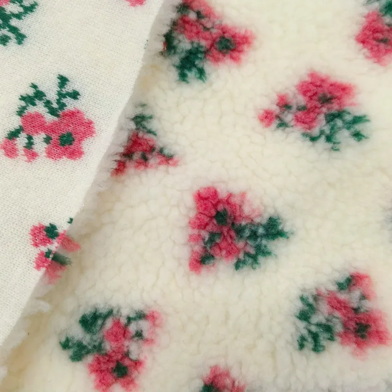 160x50cm 두꺼운 양털 원단, 작은 꽃무늬 프린트 - Home Textiles Photos 리뷰 및 가격