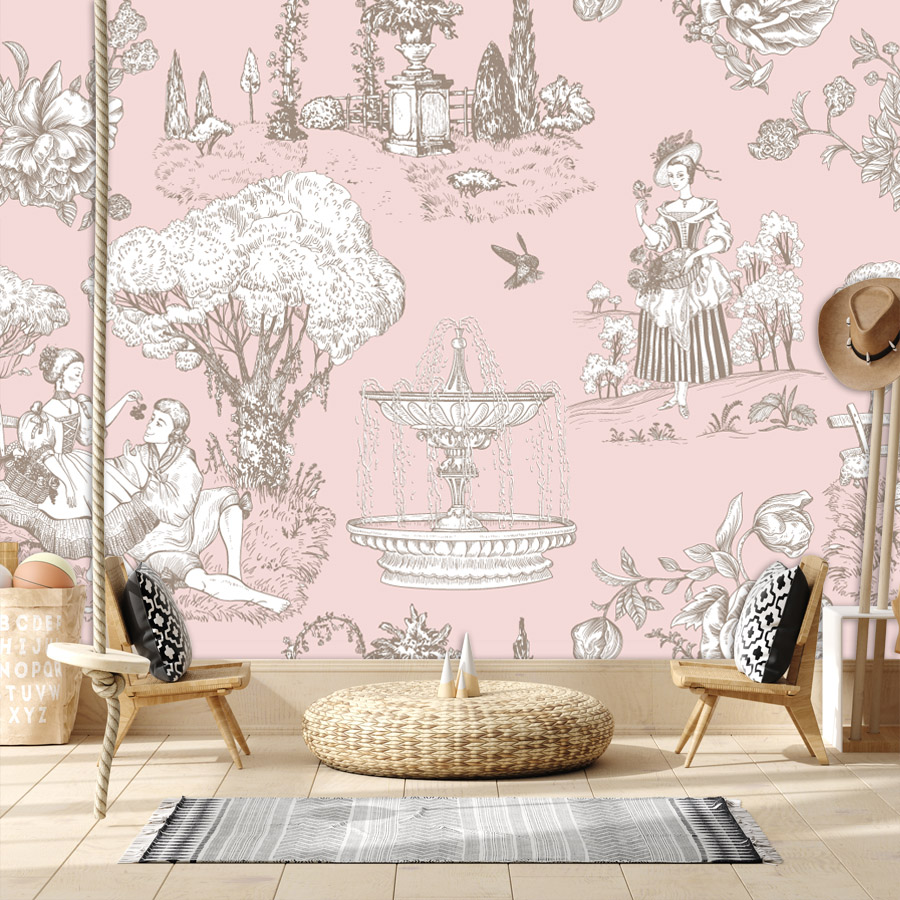 거실용 껍질을 벗겨 붙이는 사진 벽지 프랑스 프로방스  - Home Textiles Photos 리뷰 및 가격