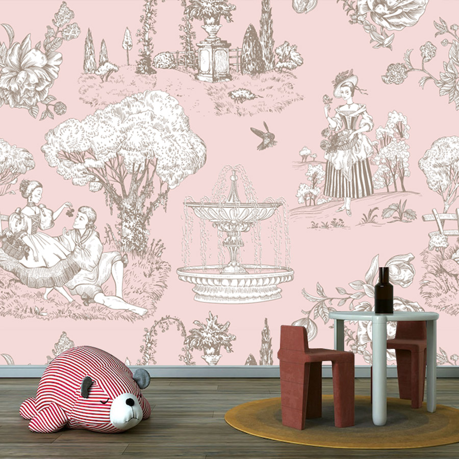 거실용 껍질을 벗겨 붙이는 사진 벽지 프랑스 프로방스  - Home Textiles Photos 리뷰 및 가격
