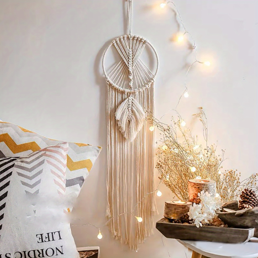 북유럽 인기 직조 태피스트리 드림 캐처 핸드 펜던트,  - Home Textiles And Decor 리뷰 및 가격