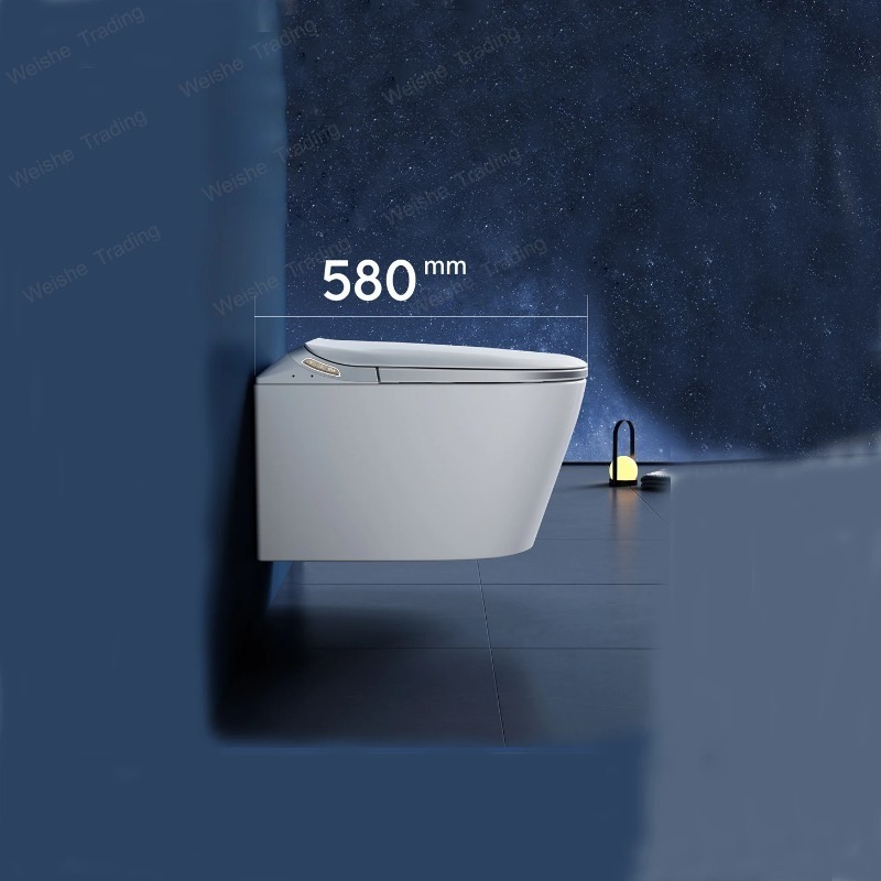 럭셔리 P-트랩 벽걸이형 지능형 WC 롱형 리모컨 스마 - P & C Home Textiles Usa 리뷰 및 가격