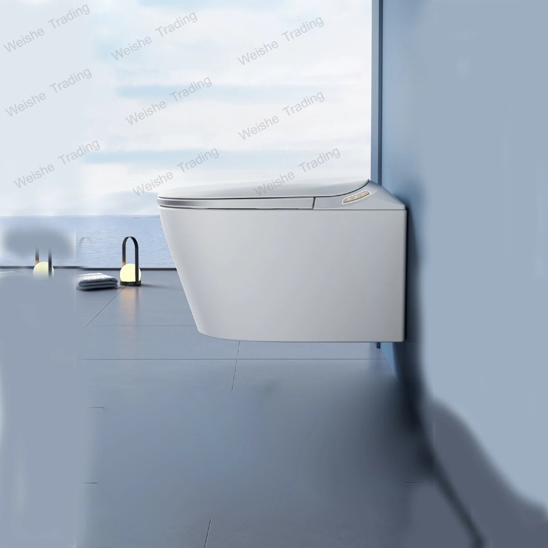 럭셔리 P-트랩 벽걸이형 지능형 WC 롱형 리모컨 스마 - P & C Home Textiles Usa 리뷰 및 가격