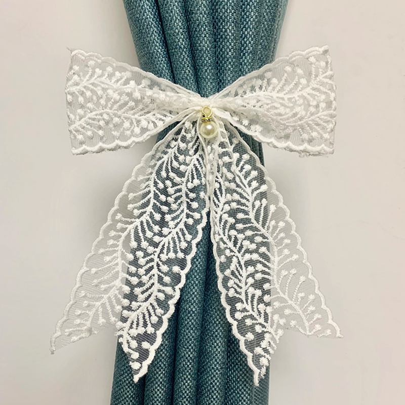 2PCS 커튼 타이백 클립 레이스 보우 매듭 타이백 클 - Xt Home Textiles 리뷰 및 가격